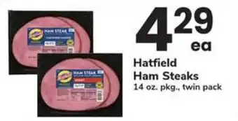 Safeway Hatfield Ham Steaks offer
