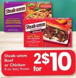Safeway Steak umm Beef or Chicken offer