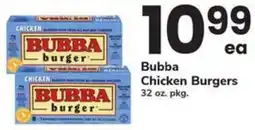 Safeway Bubba Chicken Burgers offer