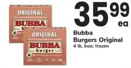 Safeway Bubba Burgers Original offer