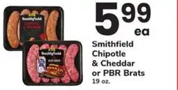 Safeway Smithfield chipotle & cheddar or pbr brats offer