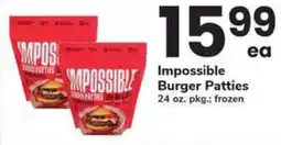 Safeway Impossible Burger Patties offer