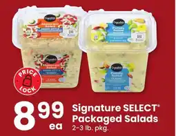 Safeway Signature select packaged salads offer