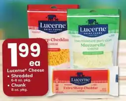 Safeway Lucerne Cheese Shredded Chunk offer
