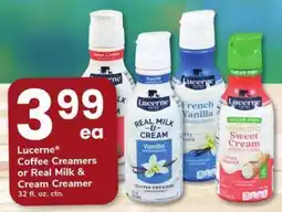 Safeway Lucerne Coffee Creamers or Real Milk & Cream Creamer offer
