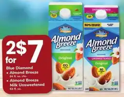 Safeway Blue Diamond Almond Breeze Milk Unsweetened offer