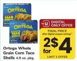 Safeway Ortega Whole Grain Corn Taco Shells offer