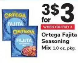Safeway Ortega Fajita Seasoning Mix 1.0 oz. pkg. offer