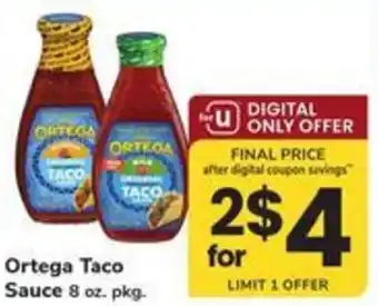 Safeway Ortega Taco Sauce offer