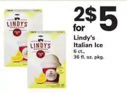 Safeway Lindys Italian Ice offer