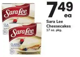 Safeway Sara Lee Cheesecakes offer