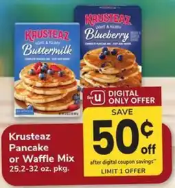 Safeway Krusteaz Pancake or Waffle Mix offer