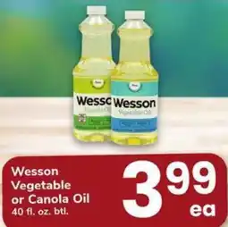Safeway Wesson Vegetable or Canola Oil offer