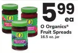 Safeway O Organics Fruit Spreads offer