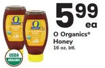 Safeway O Organics Honey offer