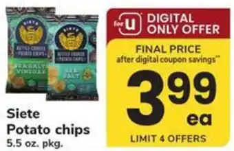 Safeway Siete Potato chips offer