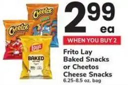 Safeway Frito Lay Baked Snacks or Cheetos Cheese Snacks offer