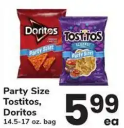 Safeway Party Size Tostitos Doritos offer
