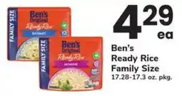 Safeway Bens Ready Rice Family Size offer