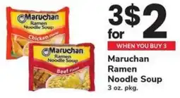 Safeway Maruchan Ramen Noodle Soup offer