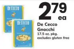 Safeway De Cecco Gnocchi offer