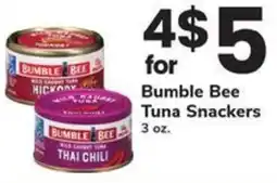 Safeway Bumble Bee Tuna Snackers offer