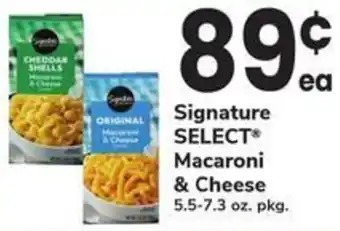 Safeway Signature select macaroni & cheese offer