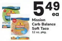 Safeway Mission Carb Balance Soft Taco offer