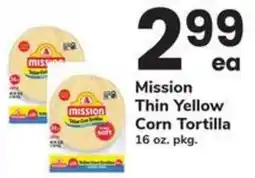 Safeway Mission Thin Yellow Corn Tortilla offer