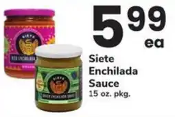 Safeway Siete Enchilada Sauce offer
