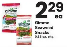 Safeway Gimme Seaweed Snacks offer