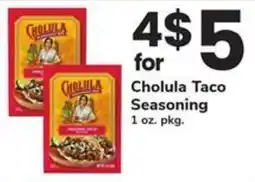 Safeway Cholula Taco Seasoning offer