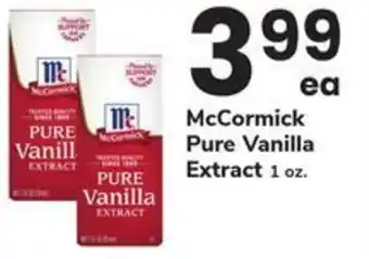Safeway McCormick Pure Vanilla Extract offer