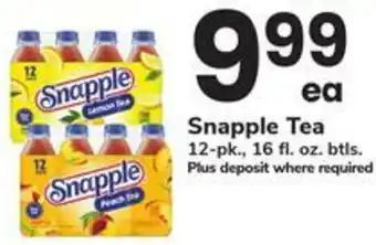 Safeway Snapple Tea offer