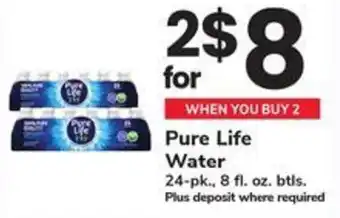 Safeway Pure Life Water offer