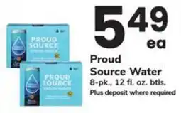 Safeway Proud Source Water offer