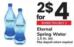 Safeway Eternal Spring Water offer