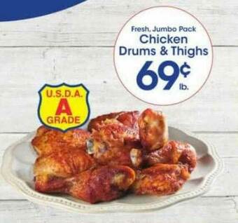 Price Rite Chicken Drums & Thighs offer