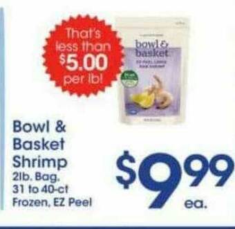 Price Rite Bowl & Basket Shrimp offer