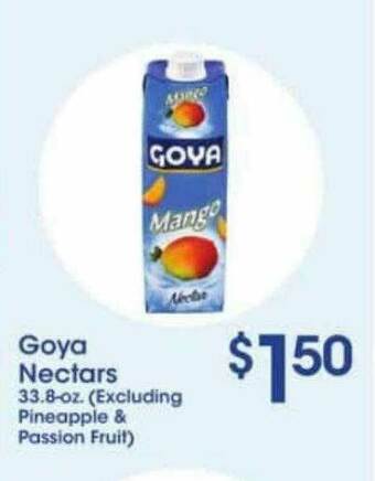 Price Rite Goya Nectars offer
