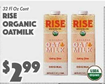 The Food Emporium Rise Organic Oatmilk offer