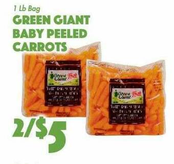 The Food Emporium Green Giant Baby Peeled Carrots offer