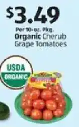 Aldi Organic Cherub Grape Tomatoes offer