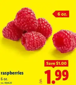 Lidl Raspberries offer