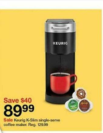Target Keurig K-Slim Single-Serve Coffee Maker offer