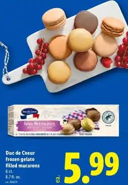 Lidl Duc de coeur frozen gelato filled macarons offer