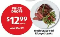 Aldi Fresh Grass-Fed Ribeye Steaks offer