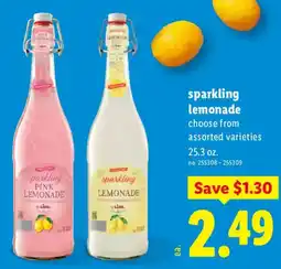 Lidl Sparkling pink lemonade offer