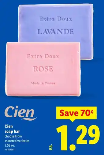 Lidl Cien soap bar offer