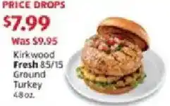 Aldi Kirkwood Fresh 85/15 Ground Turkey offer